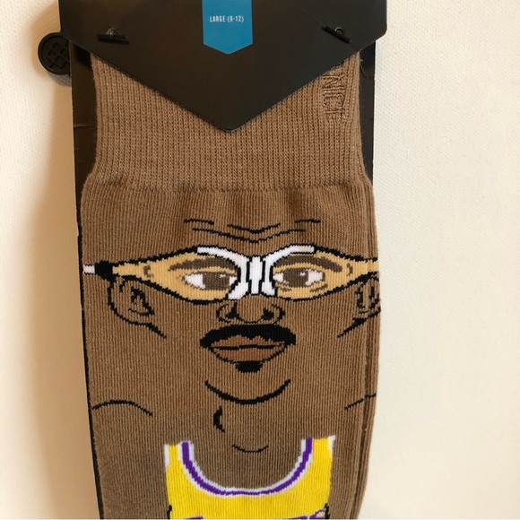 STANCE Los Angeles Lakers Kareem Crew Socks Large 558 Basketball Abdul Men NBA - Picture 4 of 7